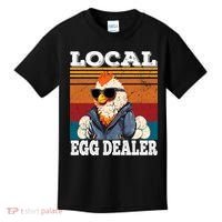 Local Egg Dealer Funny Egg Peddler Chicken Egg Farmer Kids T-Shirt thumb 0