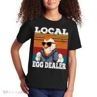 Local Egg Dealer Funny Egg Peddler Chicken Egg Farmer Kids T-Shirt thumb 2