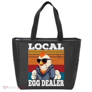 Local Egg Dealer Funny Egg Peddler Chicken Egg Farmer Tote Bag
