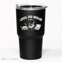 Local Egg Dealer Funny Bleached Chicken Lover Farm Farmer Tumbler thumb 0
