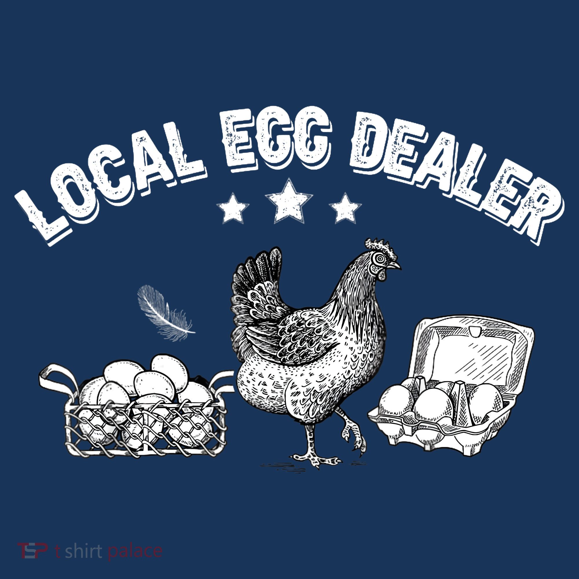 Local Egg Dealer Funny Bleached Chicken Lover Farm Farmer Mousepad