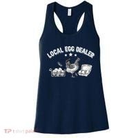 Local Egg Dealer Funny Bleached Chicken Lover Farm Farmer Women's Tank Top thumb 0