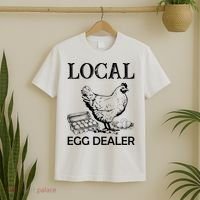 Local Egg Dealer Funny Chicken T-Shirt thumb 2