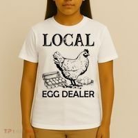 Local Egg Dealer Funny Chicken T-Shirt thumb 4