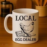 Local Egg Dealer Funny Chicken Coffee Mug thumb 4