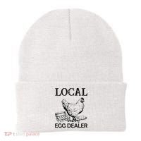 Local Egg Dealer Funny Chicken Beanie thumb 0