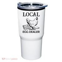 Local Egg Dealer Funny Chicken Tumbler thumb 0