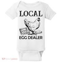 Local Egg Dealer Funny Chicken Baby Bodysuit thumb 0