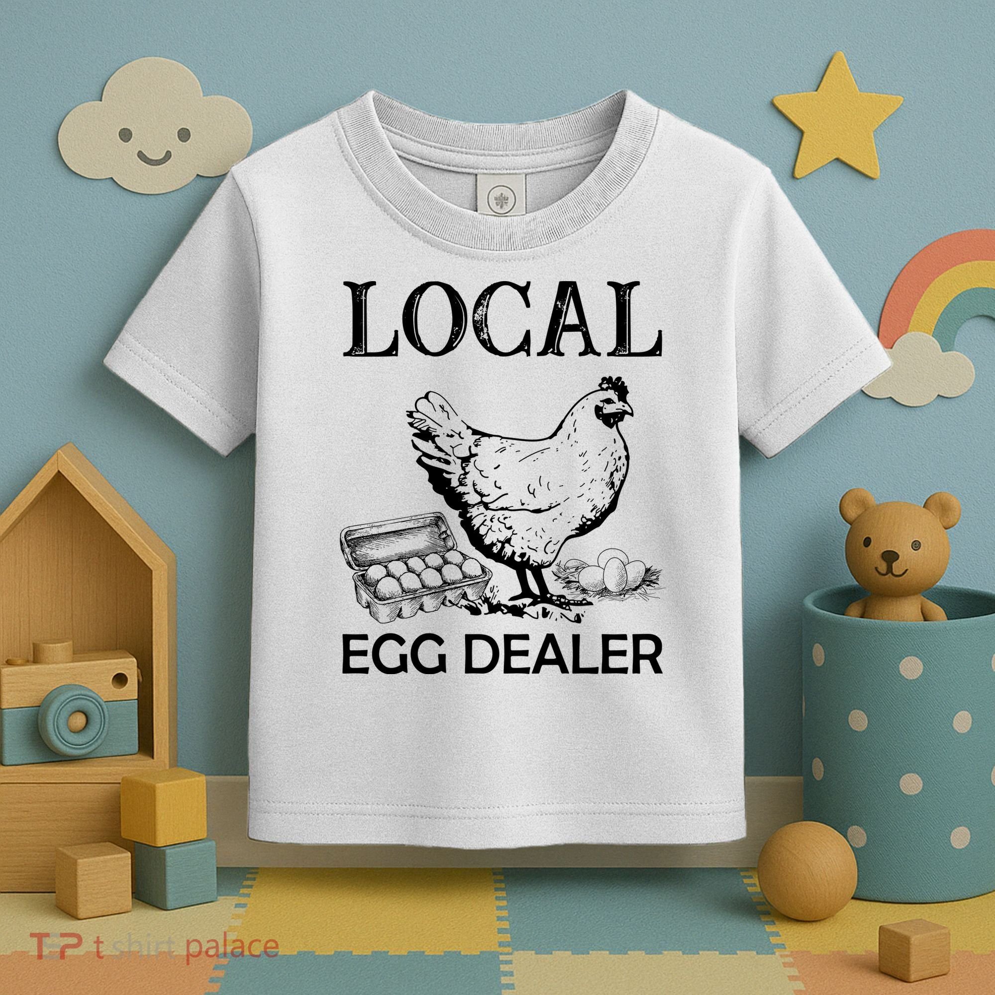 Local Egg Dealer Funny Chicken Toddler T-Shirt