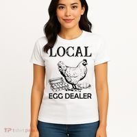 Local Egg Dealer Funny Chicken Women's T-Shirt thumb 4