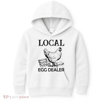 Local Egg Dealer Funny Chicken Kids Hoodie
