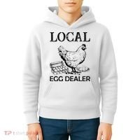 Local Egg Dealer Funny Chicken Kids Hoodie thumb 4