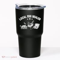 Local Egg Dealer Funny Bleached Chicken Lover Farm Farmer Tumbler thumb 0