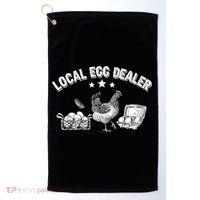 Local Egg Dealer Funny Bleached Chicken Lover Farm Farmer Golf Towel thumb 0