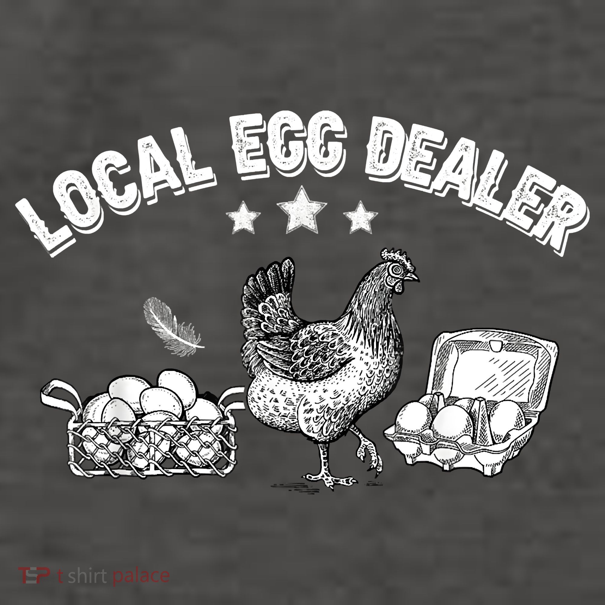 Local Egg Dealer Funny Bleached Chicken Lover Farm Farmer Women's Tank Top