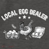 Local Egg Dealer Funny Bleached Chicken Lover Farm Farmer Women's T-Shirt thumb 6