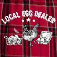 Local Egg Dealer Funny Bleached Chicken Lover Farm Farmer Men's Flannel Plaid Pajama Pants thumb 2