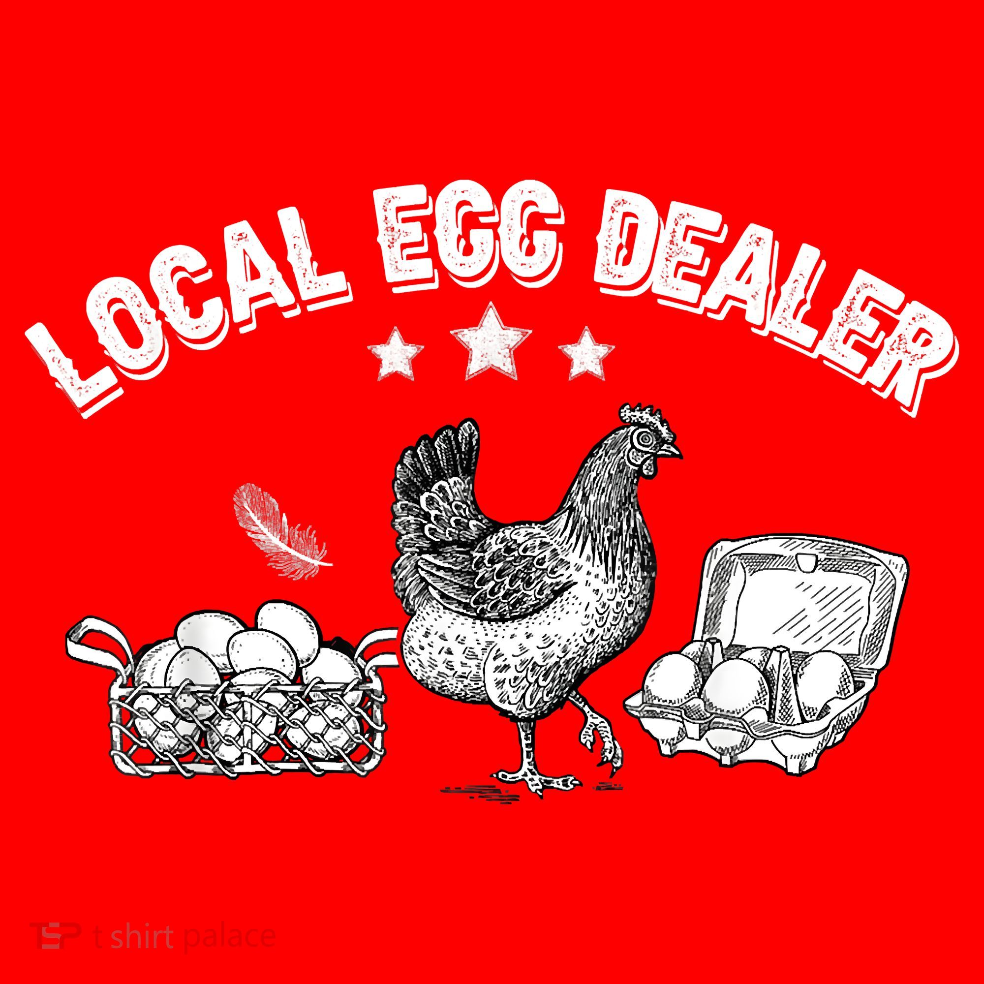 Local Egg Dealer Funny Bleached Chicken Lover Farm Farmer Santa Hat