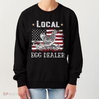 Local Egg Dealer Funny American Flag Women's Sweatshirt thumb 0