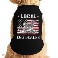 Local Egg Dealer Funny American Flag Doggie Tank thumb 0