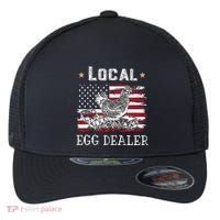 Local Egg Dealer Funny American Flag Flexfit Unipanel Trucker Cap thumb 0