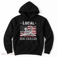 Local Egg Dealer Funny American Flag Hoodie thumb 0