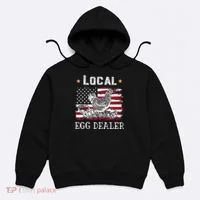 Local Egg Dealer Funny American Flag Hoodie thumb 0