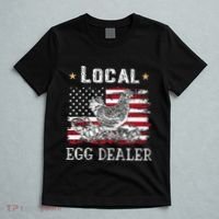 Local Egg Dealer Funny American Flag T-Shirt thumb 5