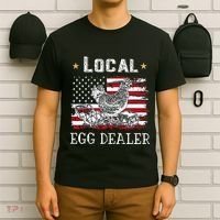 Local Egg Dealer Funny American Flag T-Shirt thumb 6