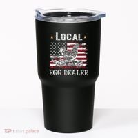 Local Egg Dealer Funny American Flag Tumbler thumb 0