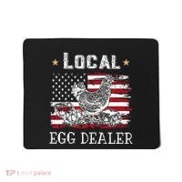 Local Egg Dealer Funny American Flag Mousepad thumb 0