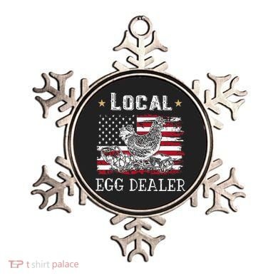 Local Egg Dealer Funny American Flag Ornament