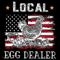 Local Egg Dealer Funny American Flag Baby Bodysuit thumb 2