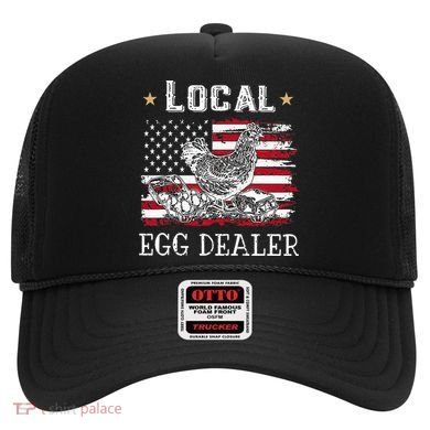 Local Egg Dealer Funny American Flag Hat