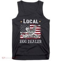 Local Egg Dealer Funny American Flag Tank Top thumb 0