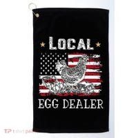 Local Egg Dealer Funny American Flag Golf Towel thumb 0