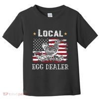 Local Egg Dealer Funny American Flag Toddler T-Shirt thumb 0