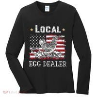 Local Egg Dealer Funny American Flag Women's Long Sleeve Shirt thumb 0