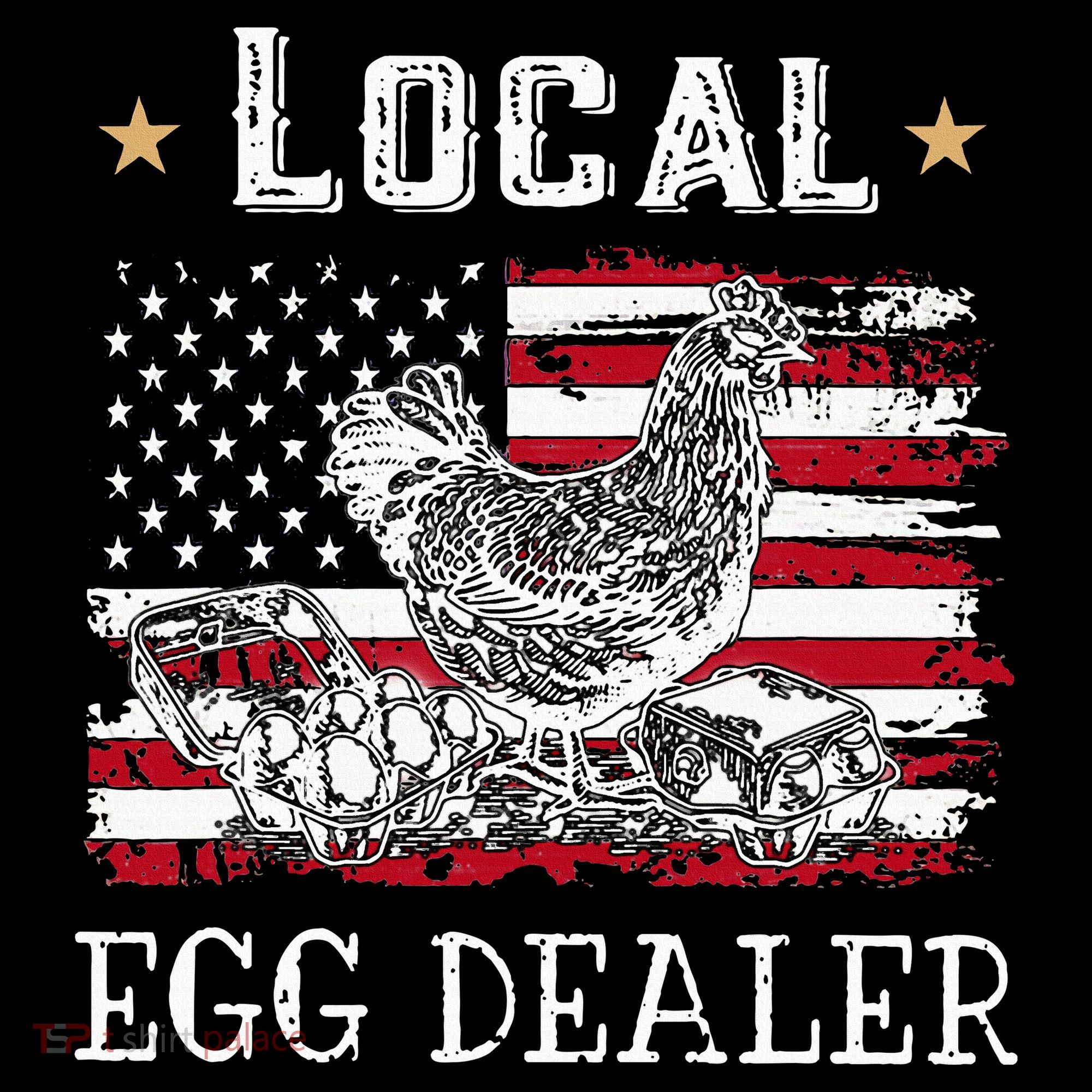 Local Egg Dealer Funny American Flag Kids Sweatshirt