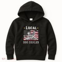 Local Egg Dealer Funny American Flag Kids Hoodie thumb 0