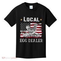 Local Egg Dealer Funny American Flag Kids T-Shirt thumb 0