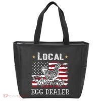 Local Egg Dealer Funny American Flag Tote Bag thumb 0