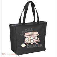 Local Egg Dealer Happy Easter Local Egg Dealer Farmer Farming Tote Bag thumb 2