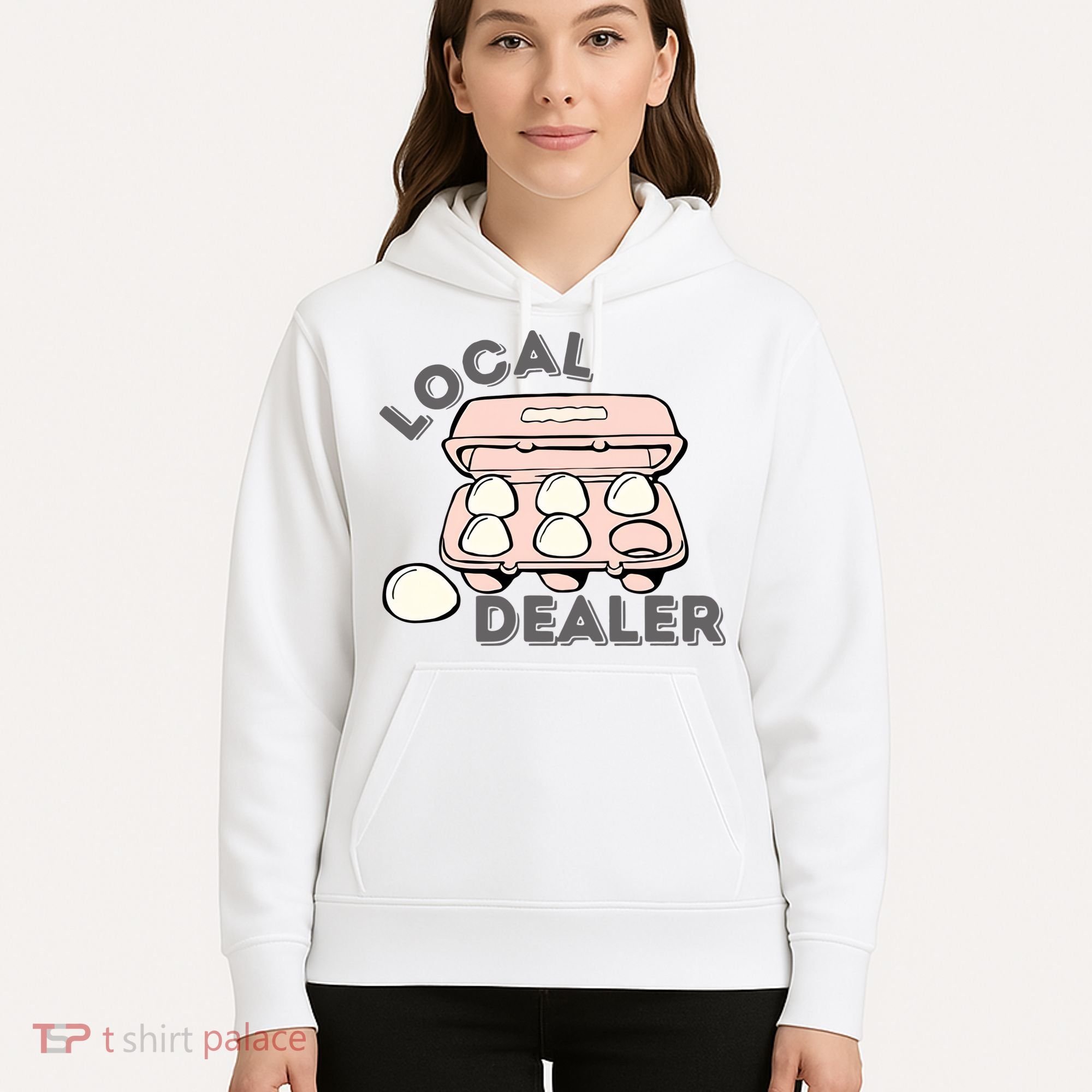Local Egg Dealer Happy Easter Local Egg Dealer Farmer Farming Hoodie