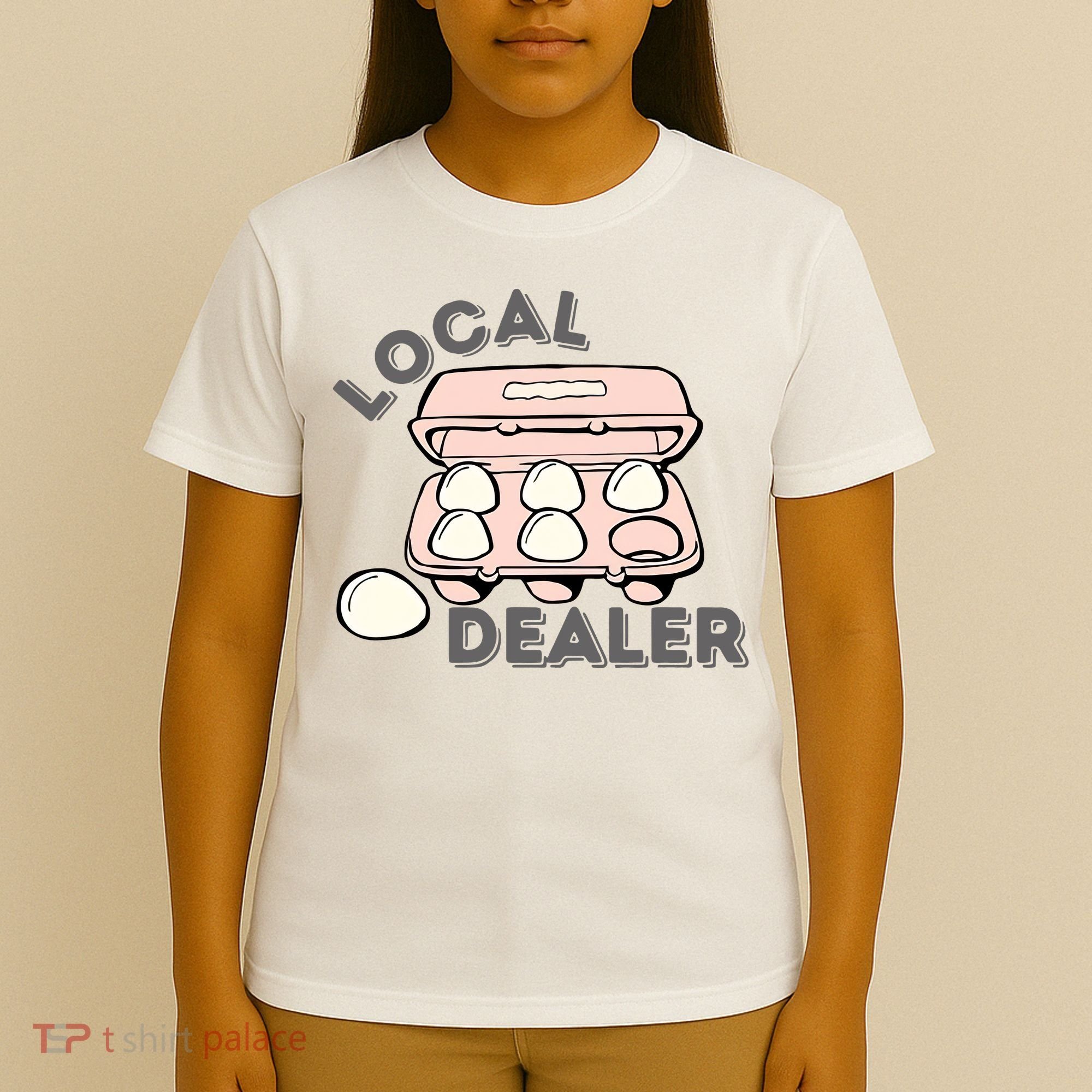 Local Egg Dealer Happy Easter Local Egg Dealer Farmer Farming T-Shirt