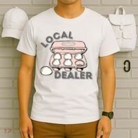 Local Egg Dealer Happy Easter Local Egg Dealer Farmer Farming T-Shirt thumb 6