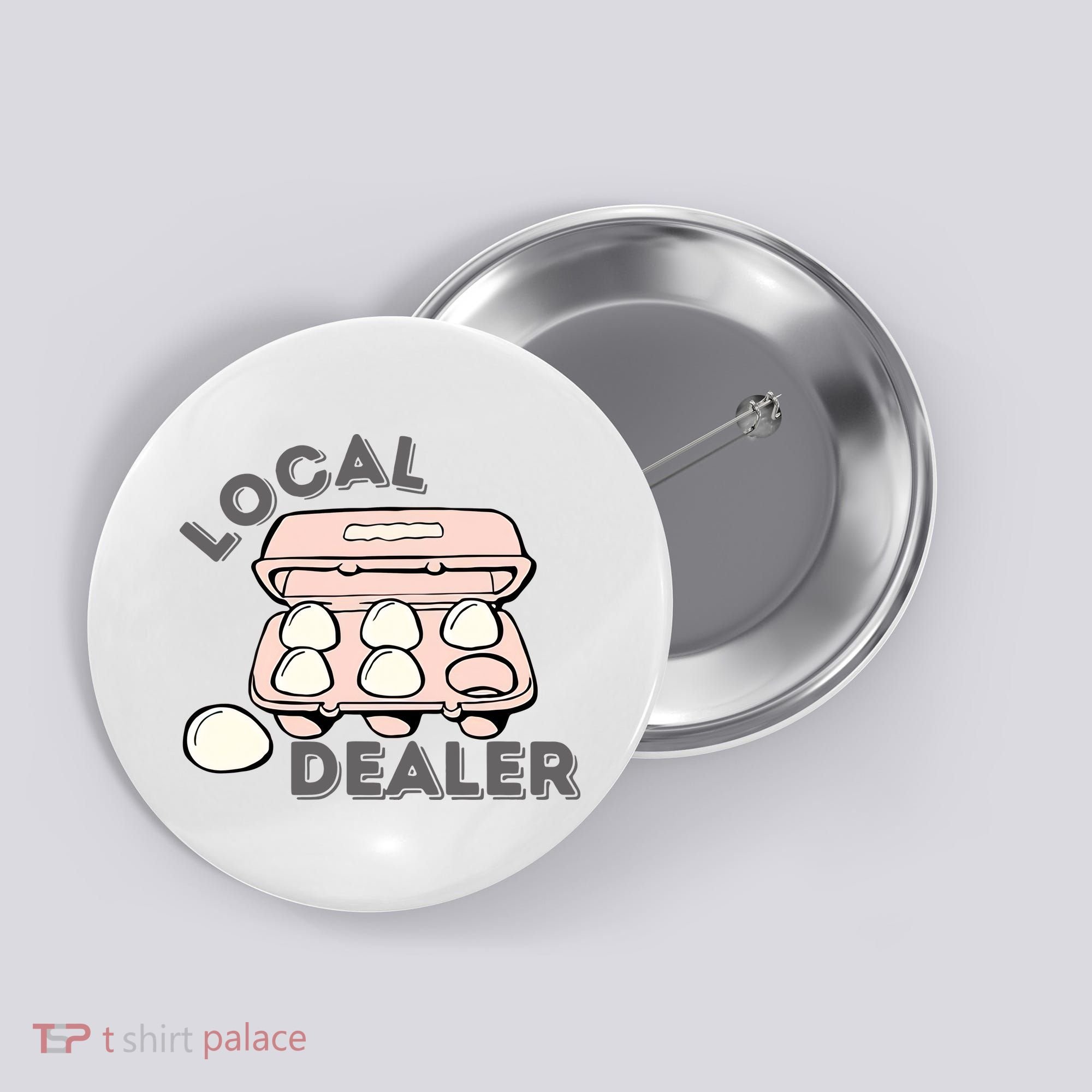 Local Egg Dealer Happy Easter Local Egg Dealer Farmer Farming Button