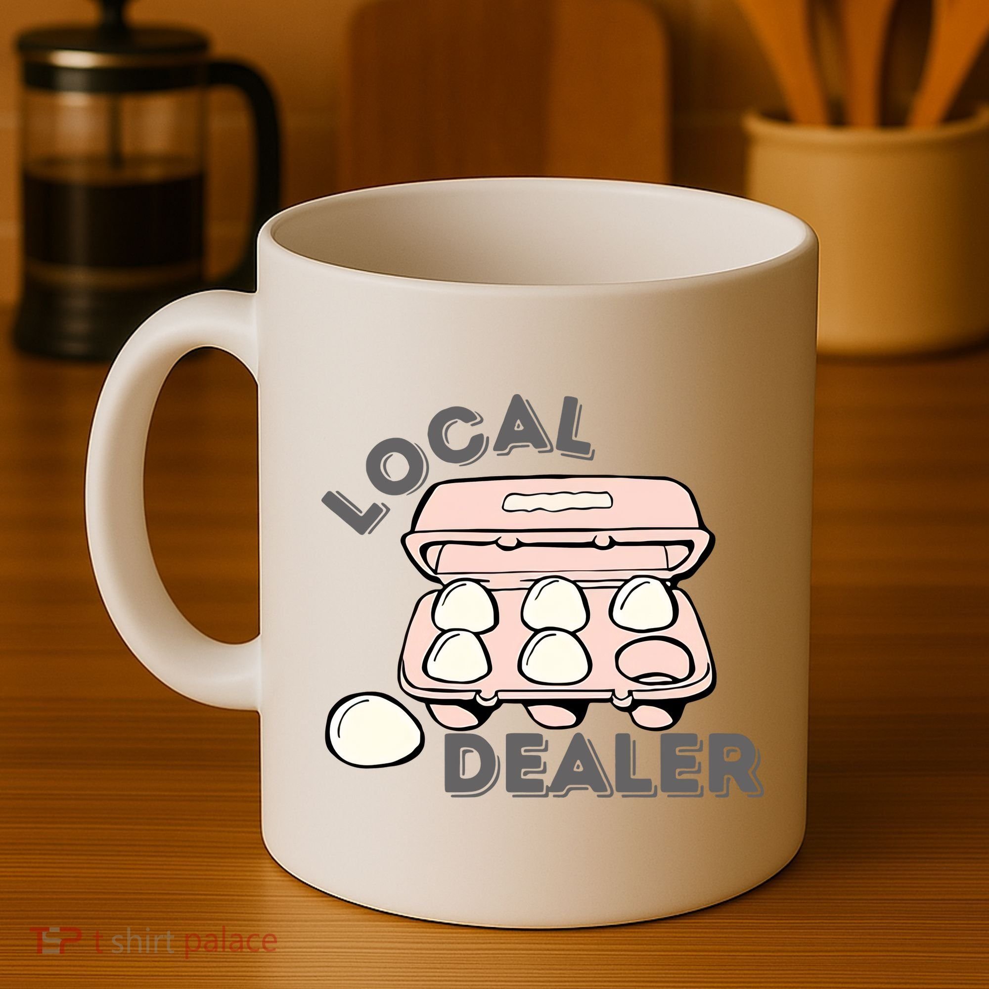 Local Egg Dealer Happy Easter Local Egg Dealer Farmer Farming Coffee Mug