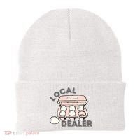 Local Egg Dealer Happy Easter Local Egg Dealer Farmer Farming Beanie thumb 0