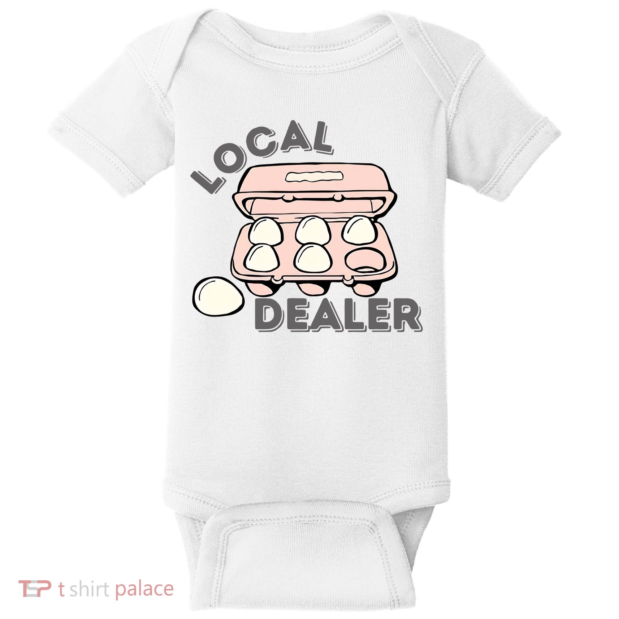 Local Egg Dealer Happy Easter Local Egg Dealer Farmer Farming Baby Bodysuit